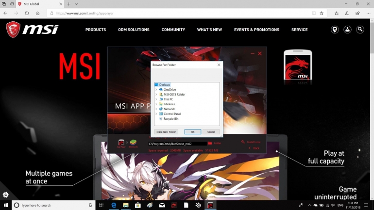 MSI APP Player dokpri