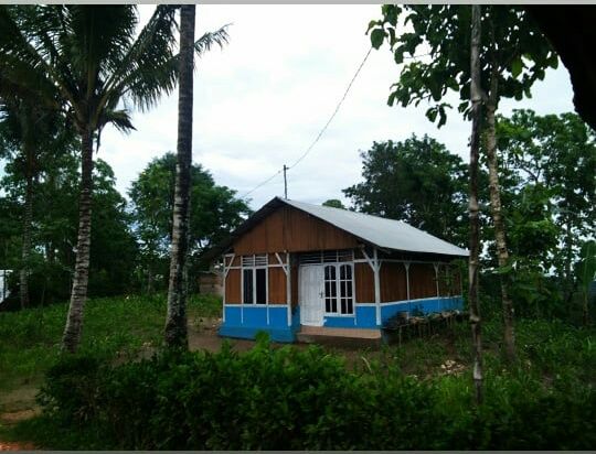 Rumah warga dengan paduan warna menarik | Dokumentasi pribadi