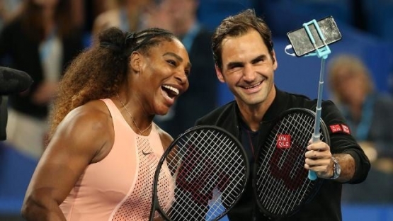 Serena Williams dan Roger Federer Berfoto I Gambar : News.co