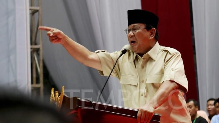 Prabowo Subiyanto (gambar dari Tempo.co)