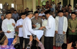 presiden berpesan untuk lebih bijaksana dalam penggunaan sertifikat tanah (Dokumentasi pribadi)