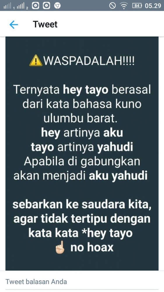 Hey Tayo Jadilah Kamu Yahudi Kompasiana Com