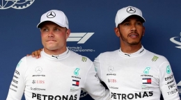 Lewis Hamilton dan Valtteri Bottas| Sumber: Reuters
