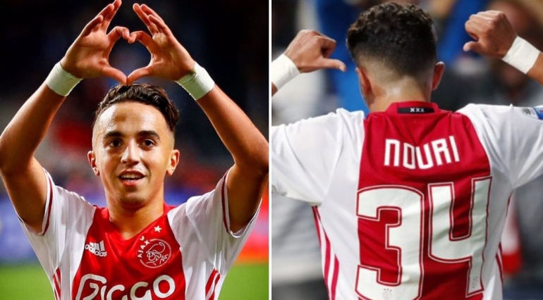 Abdekahdl Nouri, gelandang Ajax I Gambar : Sportbible