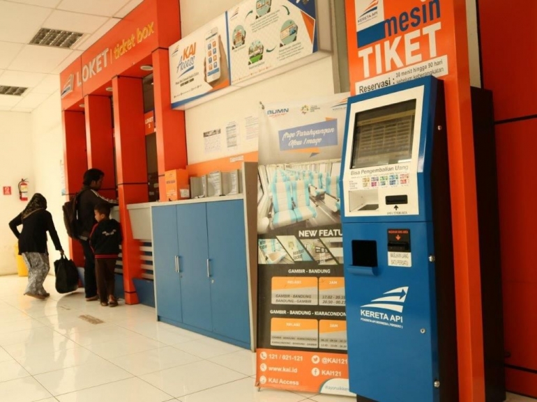 Mesin Tiket KA -- Sts Cimahi. Foto Dok J.Krisnomo (13/01/19)