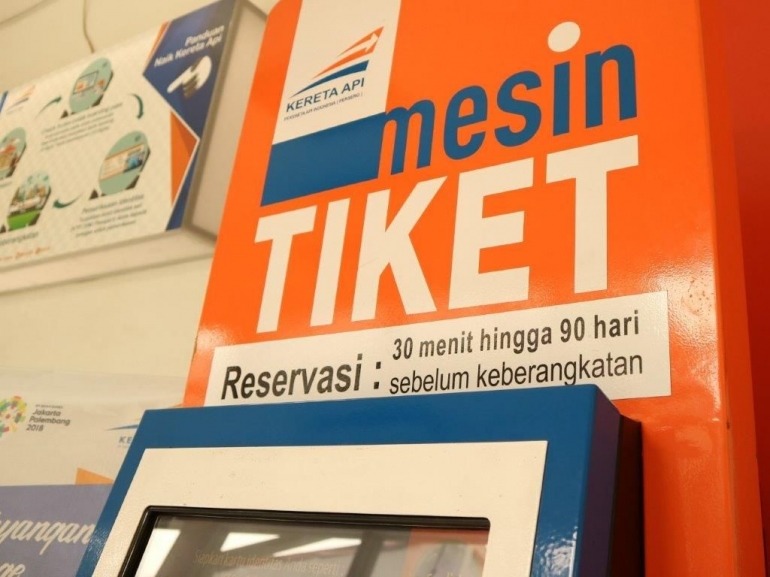 Mesin Tiket KA -- Sts Cimahi. Foto Dok J.Krisnomo (13/01/19)