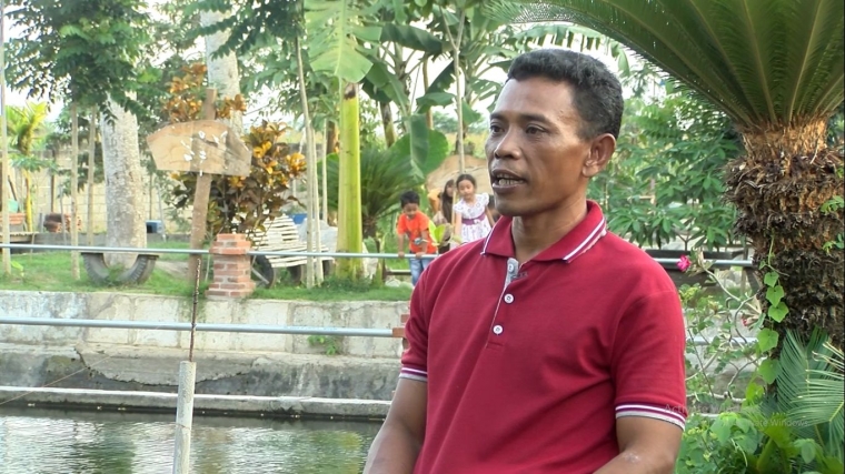 Imam Nawawi, penggagas Wisata Gurami Seduri (foto: Luana Yunaneva)