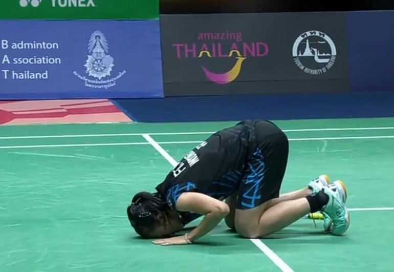Fitriani, tampil beda di Thailand Masters 2019/Foto: Instagram Fitriani Official