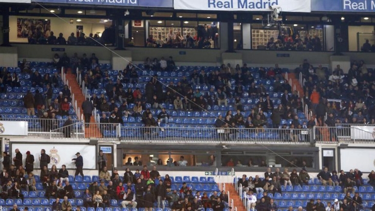 Penampakan Bernabeu yang sepi ketika Real Madrid menjamu Real Sociedad pada pekan lalu/Foto: Marca
