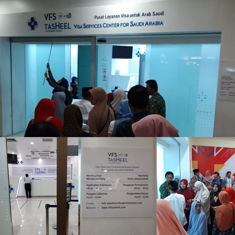 Suasana VFS Thaseel di BG Junction Surabaya saat baru buka (Dok Pribadi)