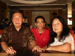Penulis J.Krisnomo. Makan Siang dan Bincang-bincang, bersama Pak Tjiptadinata, Jakarta, Selasa (15/01/19). Foto Dok J.Krisnomo