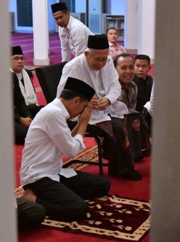Paslon Jokowi-KHMA (Foto: diupload dari Facebook.com/herry.tjahjono)
