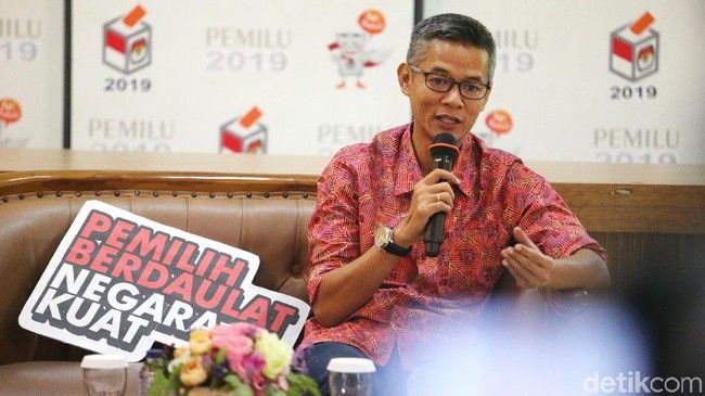 Komisioner KPU Wahyu Setiawan (Ari Saputra/detikcom)
