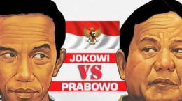 Ilustrasi debat, Joko Widodo vs Prabowo Subianto. (Ilustrasi: Tribunstyle.com/Sumber: Facebook Capres Cawapres 2019)
