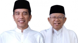 Joko Widodo dan KH Ma'ruf Amin/TribunNews.com