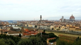 Florenz dari Piazzale Michelangelo (dokumentasi pribadi)