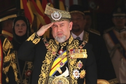 Sultan Kelantan Muhammad V mengundurkan diri sebagai Yang dipertuan Agong. Photo:AP Photo/Yam G-Jun