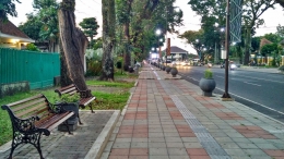 Jalan Besar Ijen, ikon pedestrian Kota Malang. - Dokpri.