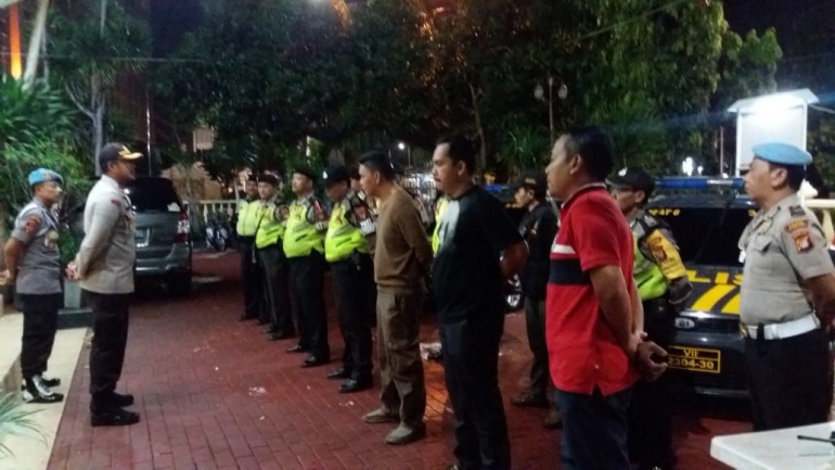 Suasana apel di Mapolsek Tanjung Duren