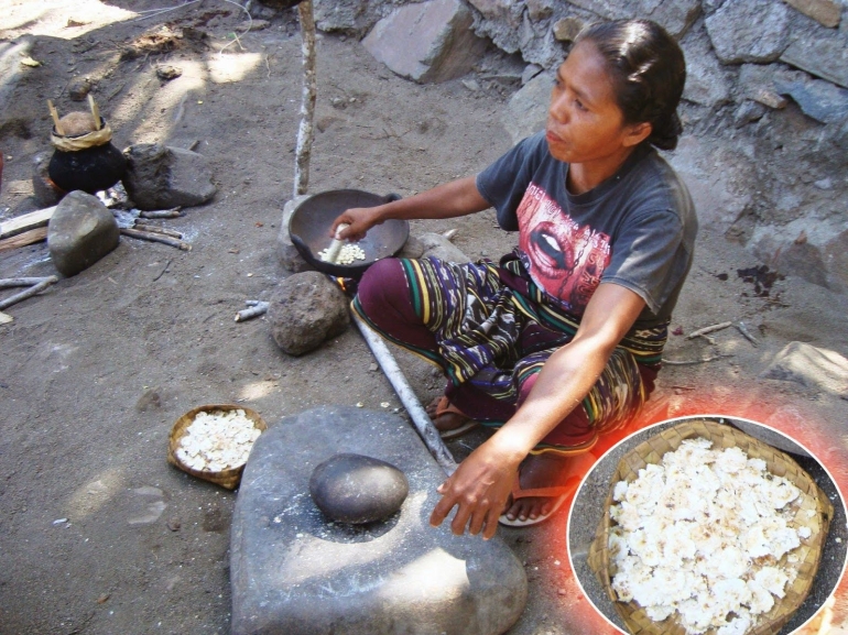 Proses pembuatan jagung titi (Sumber: doyanjagung.blogspot.com)