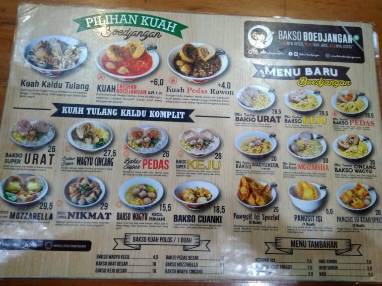 Menu | Dokpri