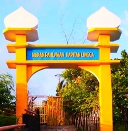 Ket.: Makam Pejuang Islam Kapitan Lingga di Desa Lamahala Jaya. Sumber: Pribadi.