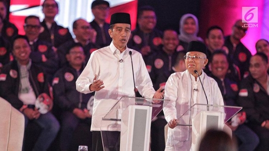 Paslon nomor urut 01, Jokowi-Maruf. (Foto: liputan6.com)