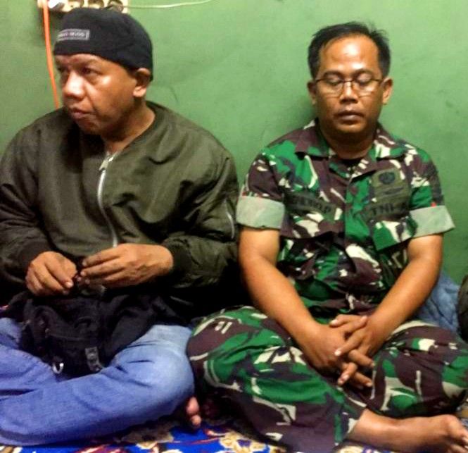 Babinsa Kopka Hendro mengikuti rapat internal