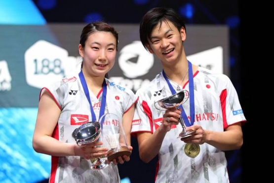 Yuta Watanabe/Arisa Higashino juara All England 2018/www.japantimes.co.jp