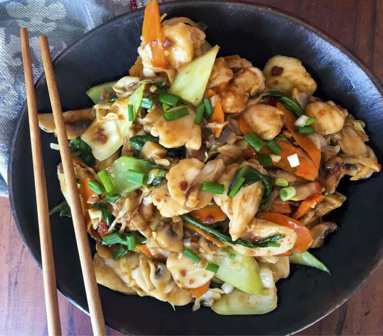 Nasgor Kue Keranjang (Achanakitchen.com)