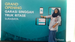 Saya turut hadir pada grand opening garasi ritase (dok.pri)