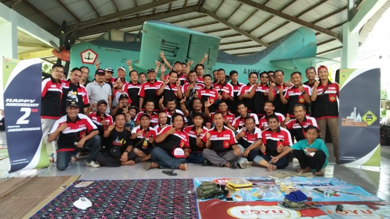 Foto Bersama Di Museum Satria Mandala menyatukan Kebersamaan di Anniversary ke-2 Daihatsu ZEbra Club Chapter Jabodetabekar.(03/2/19) angga/doc.