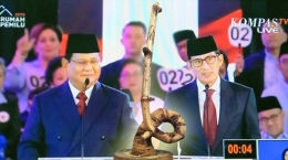 Prabowo Subianto dan Sandiaga Uno (foto dok Kompas TV)