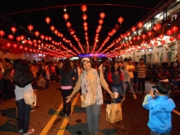 Malam Cap Go Meh di Sekitar Pasar GEde Solo tahun 2016. Dok,.Pri