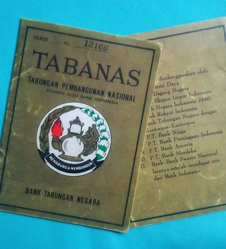 buku Tabanas dari Bank Tabungan Negara (dokumentasi Himam Miladi)