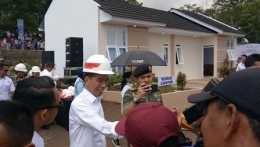 Presiden Jokowi Meninjau Langsung Perumahan Berbasis Komunitas (Dokpri)