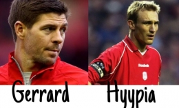 Steven Gerrard dan Sami Hyypia. (Foto: liverpoolfc.com)