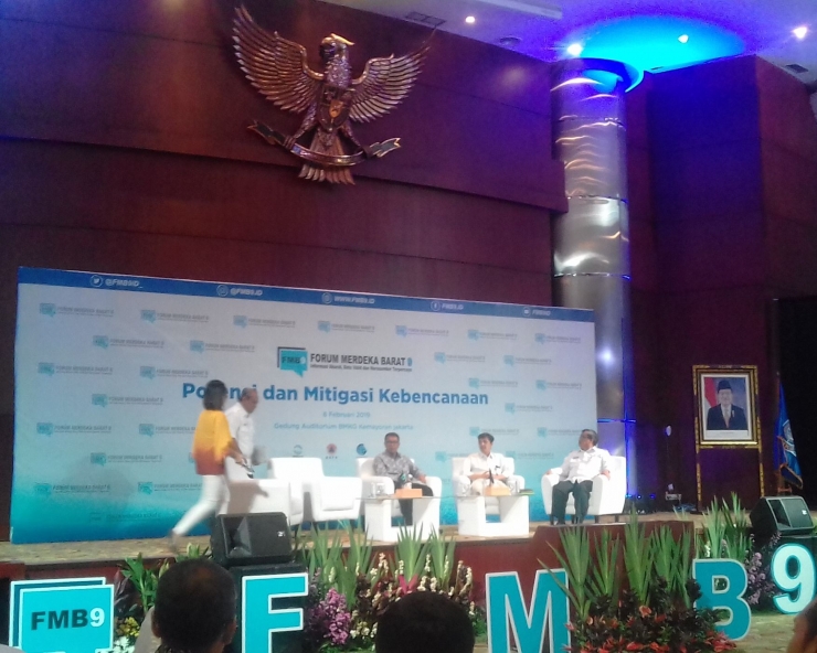   Diskusi FMP 9 bersama pakar dari BMKG, BNPB, Kemen ESDM