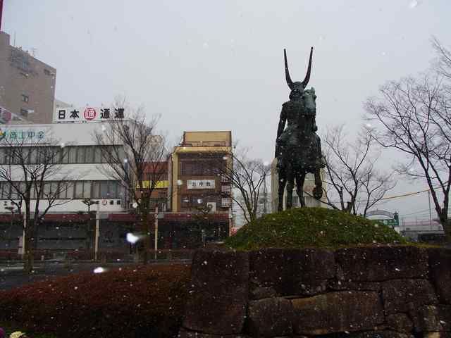 Salju yang turun di Hikone, Prefektur Shiga (dokpri)