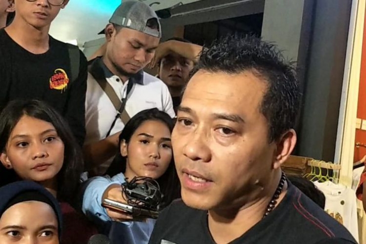 Anang Hermansyah Saat ditemui usai pertemuan dengan pegiat musik untuk membahas Draft RUU Permusikan di Cilandak Town Square, Jakarta Selatan, Senin (4/2/2019).(KOMPAS.com/IRA GITA)