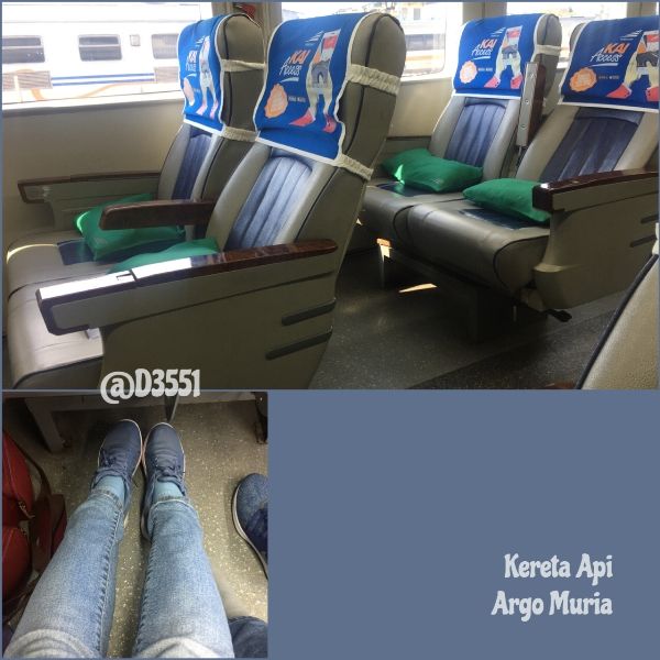 Jarak kaki di Kereta Argo Muria | dok pribadi