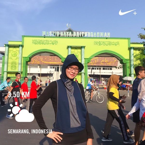 Lari 3,5 KM di Car Free Day Semarang | dok pribadi 