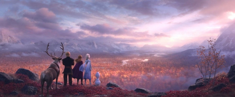 Apakah negeri mereka tak lagi bersalju atau di tempat baru? (sumber: www.twitter.com/DisneyFrozen)