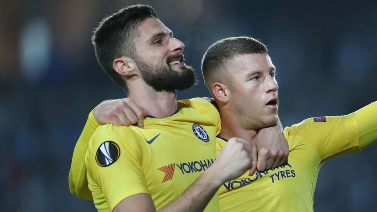 Barkley dan Giroud (Foto Skysports.com) 