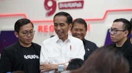 Zaky dan Jokowi / Foto Tribun