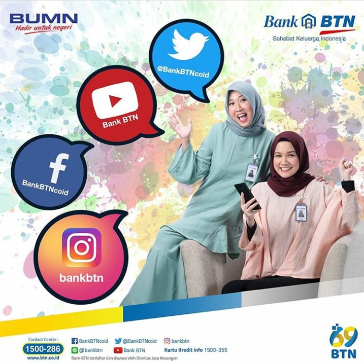 Akun media sosial resmi BTN, harus dimaksimalkan untuk berpromosi dengan menambah jumlah pengikut dan konten menarik. Gambar ditangkap dari akun Instagram resmi BTN.