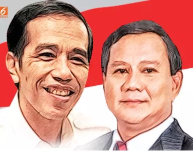 Jokowi vs prabowo. sumber: liputan6.com