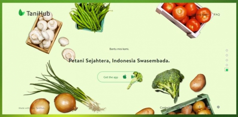Perusahaan Start Up yang memudahkan petani menjual produknya langsung ke konsumen. Kolaborasi Ekonomi Digital dengan Ekonomi Sektor Ril (Pertanian). Sumber: id.techinasia.com