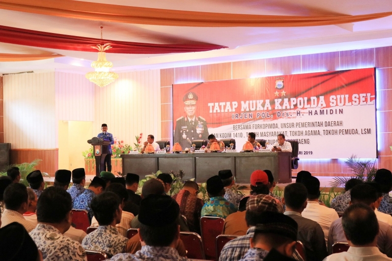 Bupati Bantaeng sambut kunjungan Kapolda SulSel di Bantaeng (18/02/2019). Dokumentasi pribadi