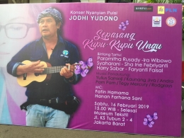 Poster acara konser Jodhi Yudono (dok asita)